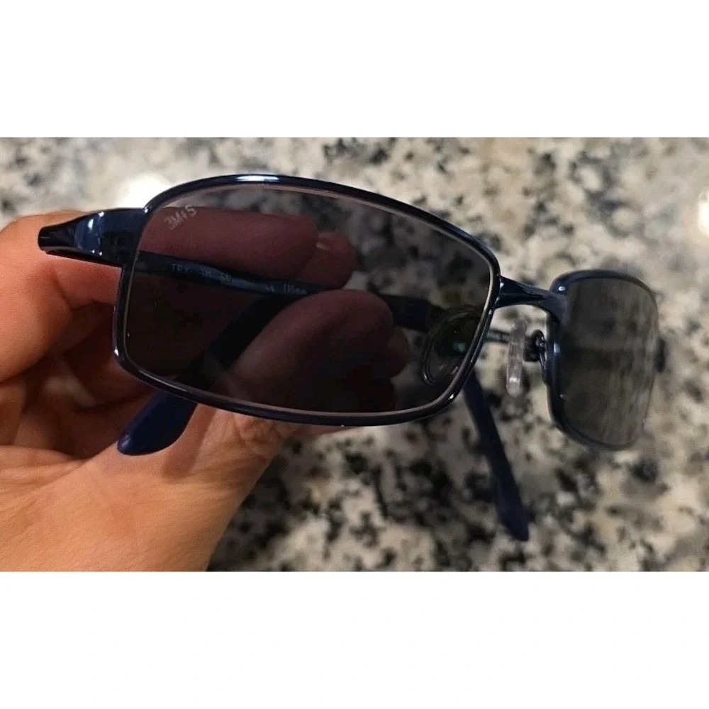 NEW 3M‎ TRX Blue Horizon Sunglasses Occupational Rectangular Full Rim 3m Z87-2+